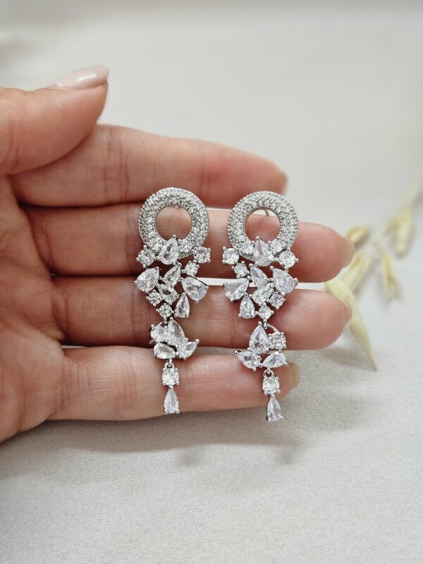 Long Stud Crystal Earrings – AESC28