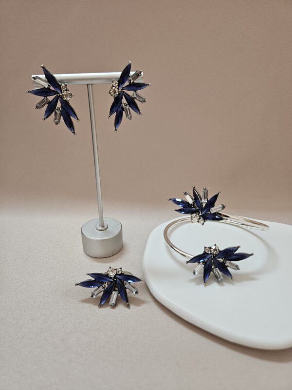 Dark Blue Leaf Bracelet Set – HBSGLG