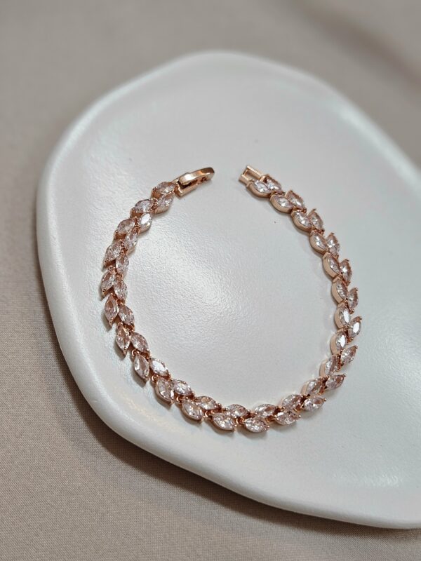 Maria Bracelet – Rose Gold Vine Crystal Bracelet