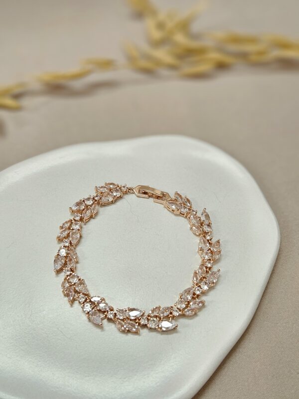 Fabiana Bracelet – Rose Gold Crystal Bracelet