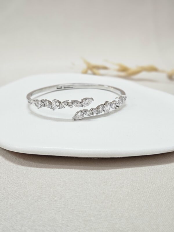 Marline Bracelet – Cuff Crystal SIlver Bracelet – ABSC31