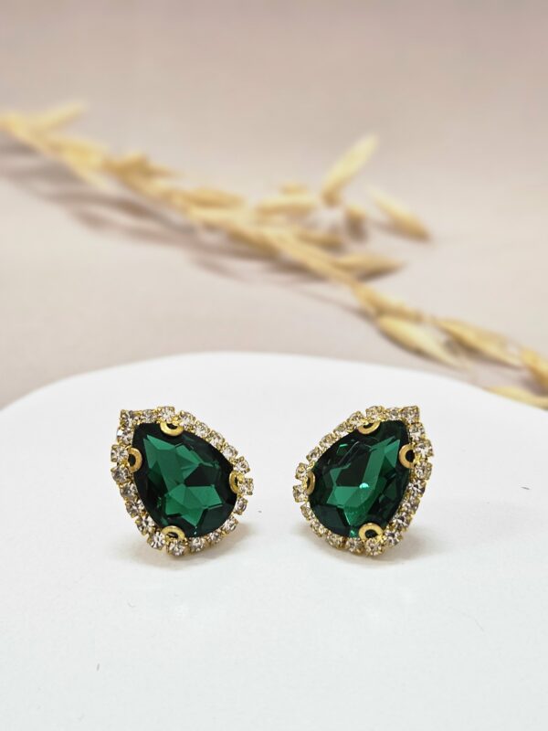 Emerald Green Stud Earrings – TBSGL