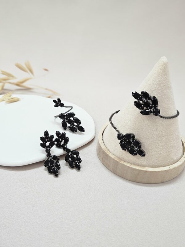 Diamond Black Bracelet Set – HBSGC