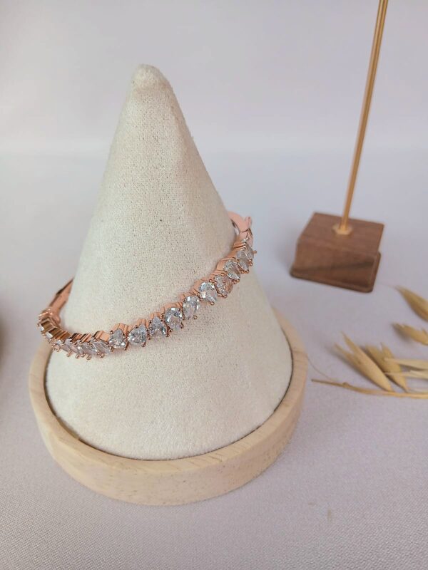 Julia Bracelet – Blush Rose Gold Crystal Vine Bracelet