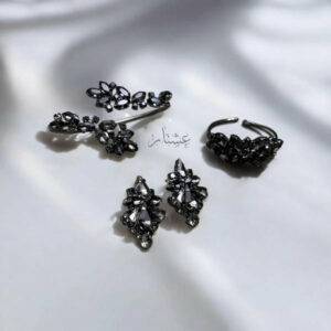 Black Diamond Jewelry Set In Stock