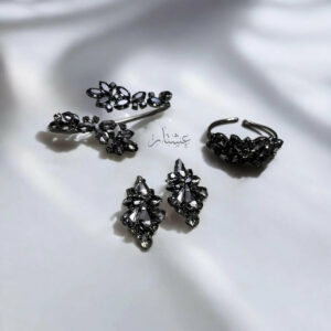 Black Diamond Jewelry Set In Stock