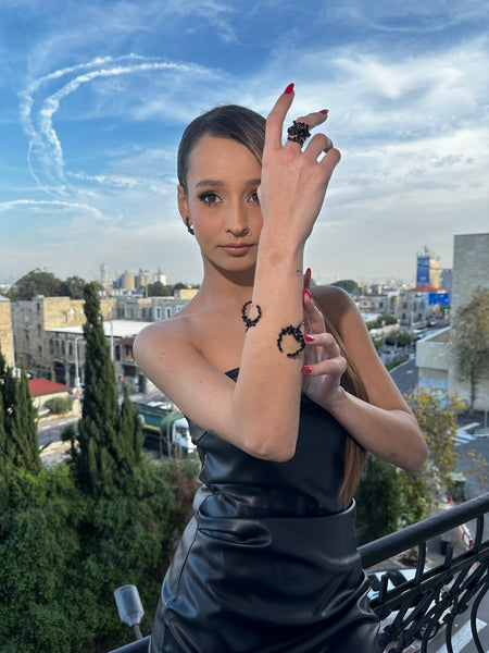 Black Evening Jewelry Set