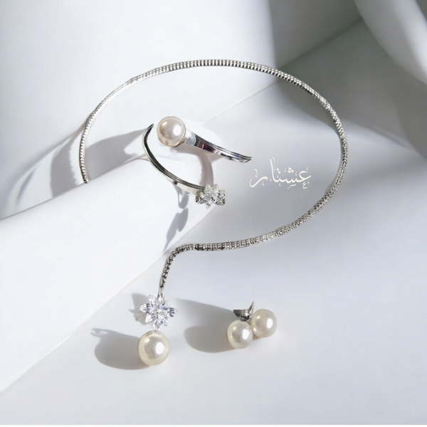 Delicate Silver Jewelry Set
