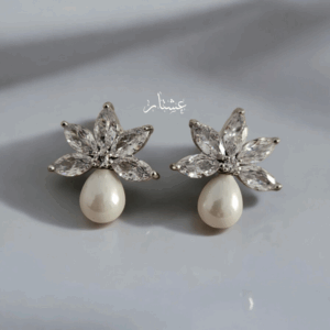 Floral Silver Earrings
