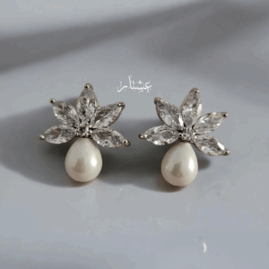 Floral Silver Earrings
