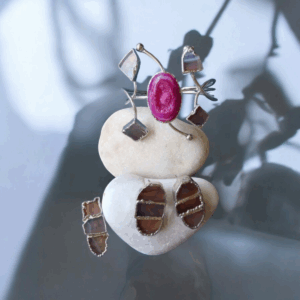 Fuchsia silver-Plated Jewelry Set.