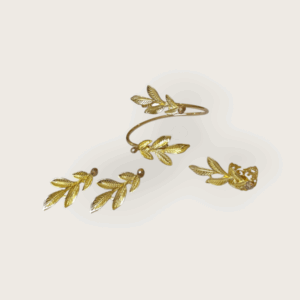 Gold Leaf Bracelet Set - HBSGL