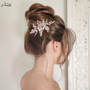 Pink Bridal Hair Vine