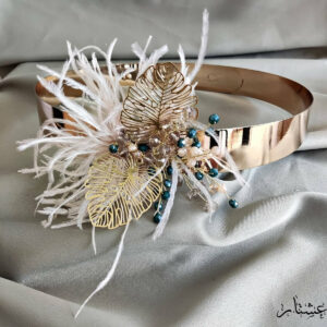Pink feather belts