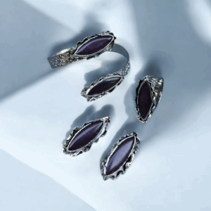Purple Vintage Jewelry Set