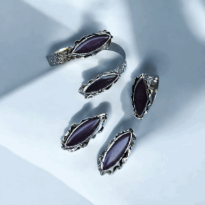 Purple Vintage Jewelry Set