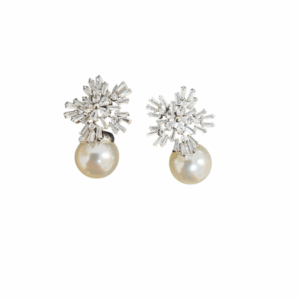 Snowflake Pearl Earrings - AESP24