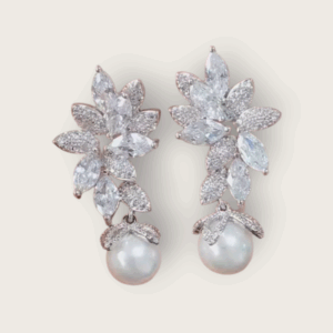 Statment Chandalier Pearl Earrings - AESP9