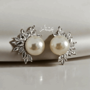 Stud Pearl Crystal Earrings