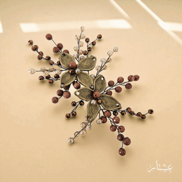 Bronze Floral Brooch