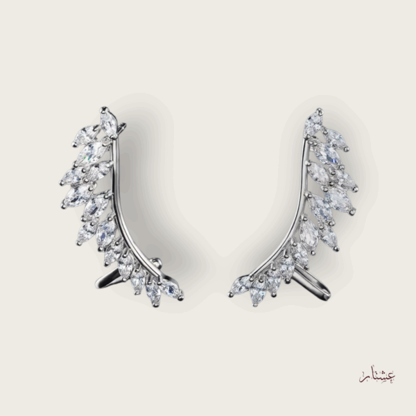 Minimal Crystal Ear Cuff Earrings – AESC45