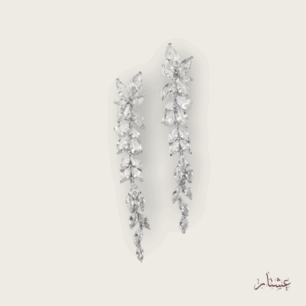 Long Chandelier Bridal Crystal Earrings – AESC13