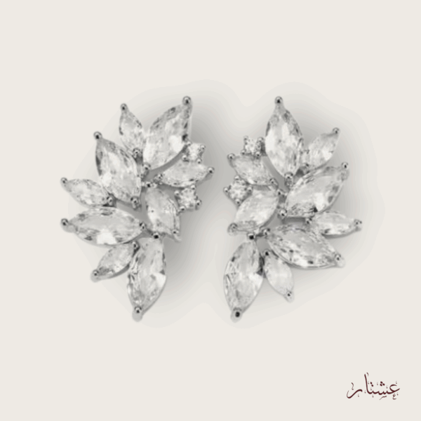 Stud Crystal Silver Earrings – AESC19