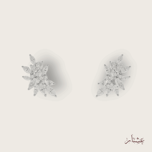 Small Office Silver Crystal Stud Earrings – AESC31