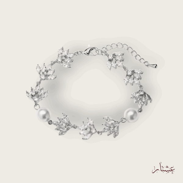 Adjustable Crystal Pearl Chain Bracelet – ABSP2