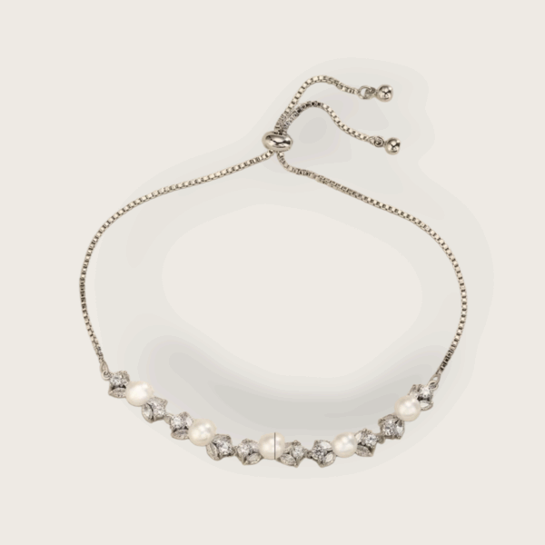 Adjustable Delicate Pearl Crystal Bracelet – ABSP5