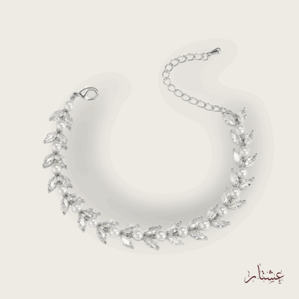 Bridal Crystal Peal Vine Bracelet – ABSP4