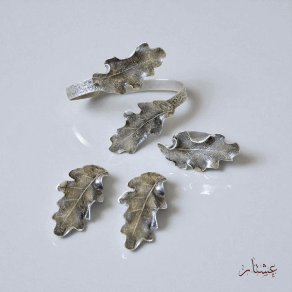 Greek Silver Leaf Jewelry Set – TBSSL