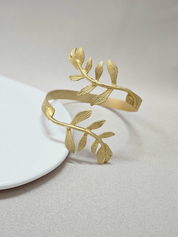 Cuff Greek Gold Leaf Bracelet – TBGL