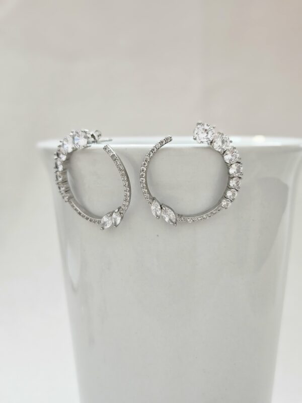 Stud Crystal Hoop Earrings – AESC42