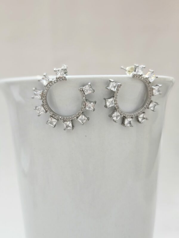 Stud Crystal Hoop Earrings – AESC43