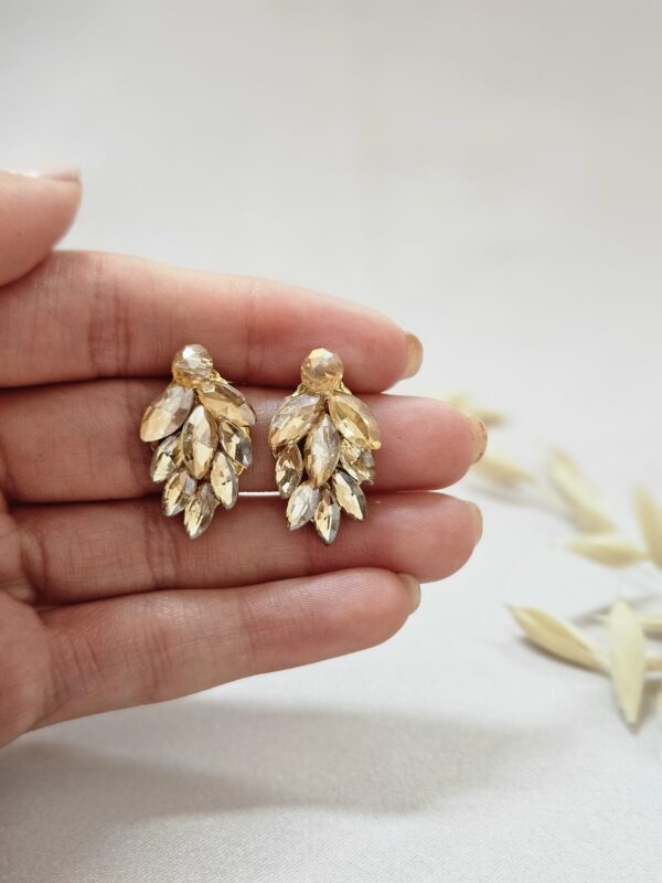 Minimal Champagne Stud Earrings – HEGG