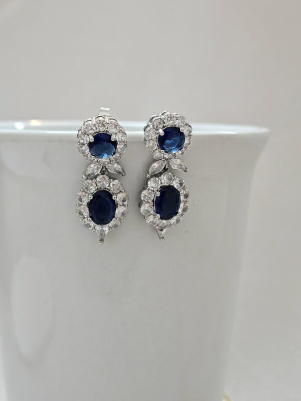 Classic Dark BLue Vintage Earrings – AEBC8