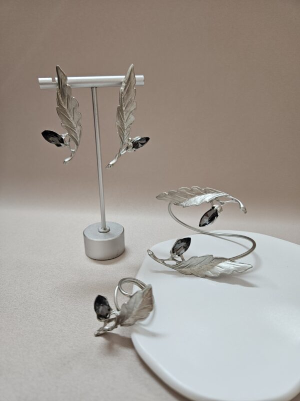 Botanic Floral Silver Jewelry Set – Anssb