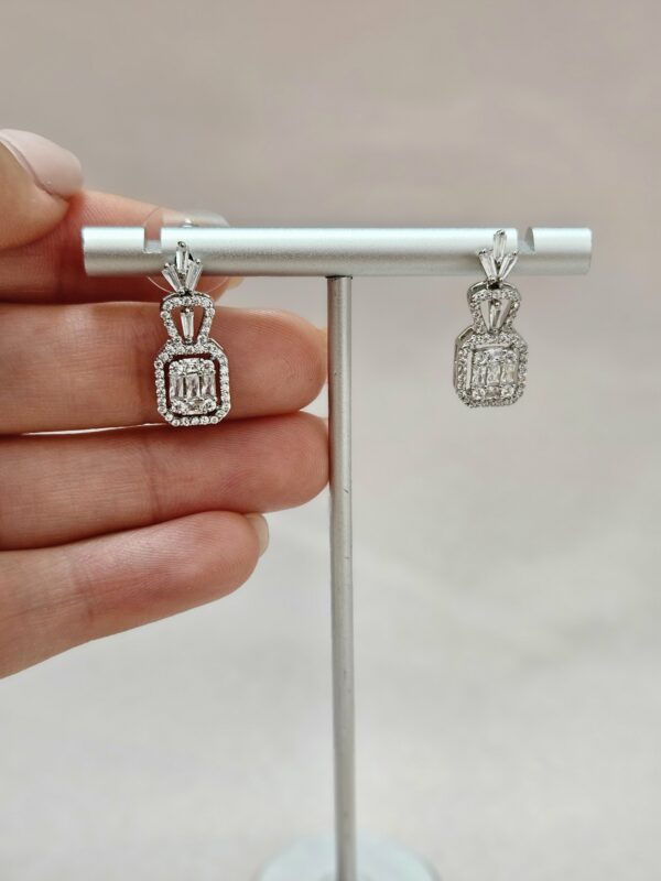 Crystal Square Small Stud Earrings – AESC63