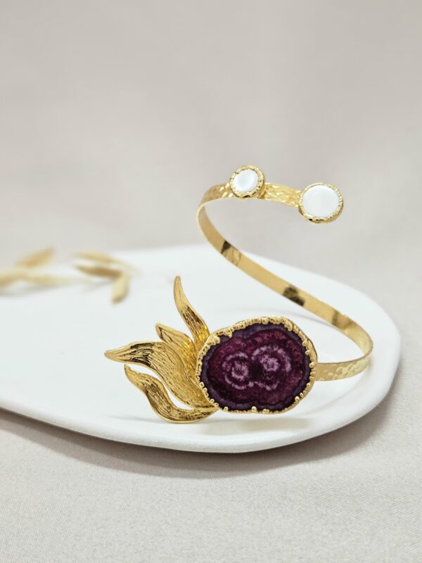 Statment Artistic Gold Cuff Bracelet – Tbgp