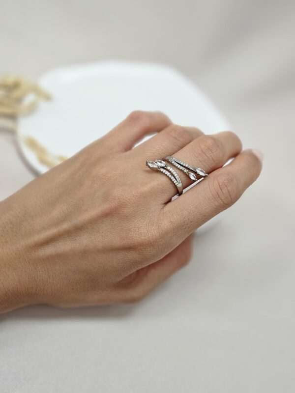 Open Cuff Silver Ring –  AESC19