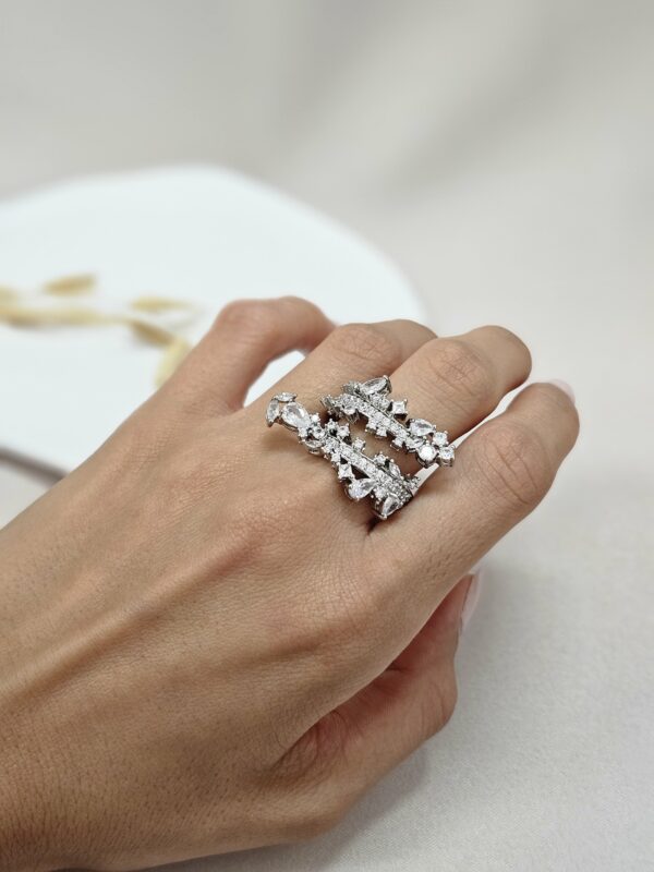 Oriental Cuff Crystal Ring – ARSC30