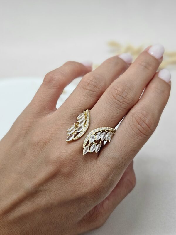 Adjustable Open Gold Finish Ring – ARGC