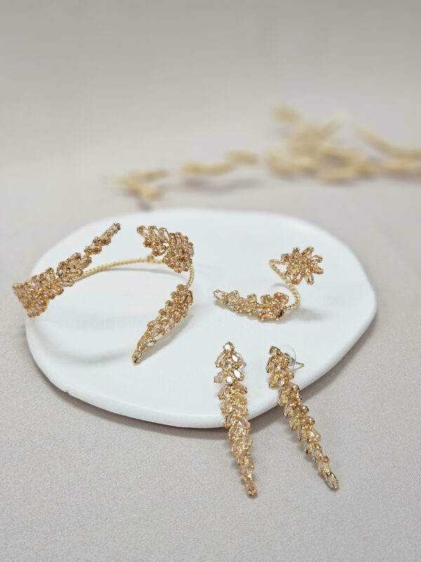 Luxurious Statment Ghampagne Jewelry Set – TBSGG