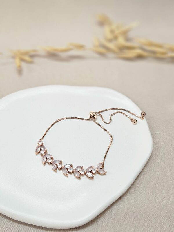 Rose Gold Adjustable Crystal Bracelet – ABRC1