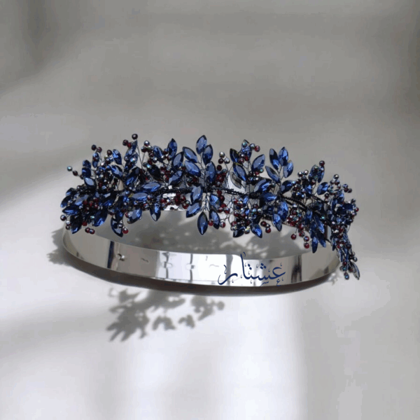 Decorative Dark Blue Crystal Belt