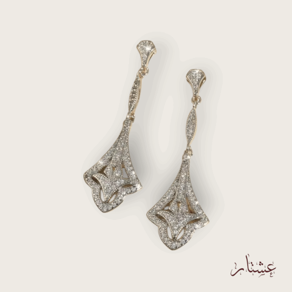 Silver Vintage Drop EarringsAESC25
