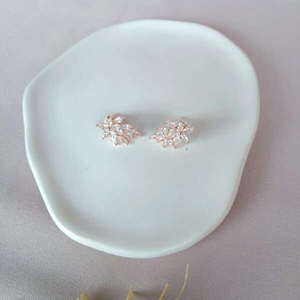 Small Stud Rose Gold Earrings